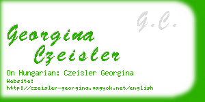 georgina czeisler business card